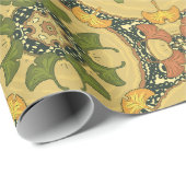 Ginkoblätter Geschenkpapier (Rolleneckpunkt)