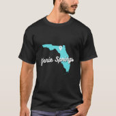Ginnie Springs Florida Karte Gedächtnis natürliche T-Shirt (Vorderseite)