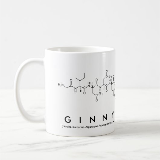 Ginny Peptid-Namen-Tasse Kaffeetasse (Links)