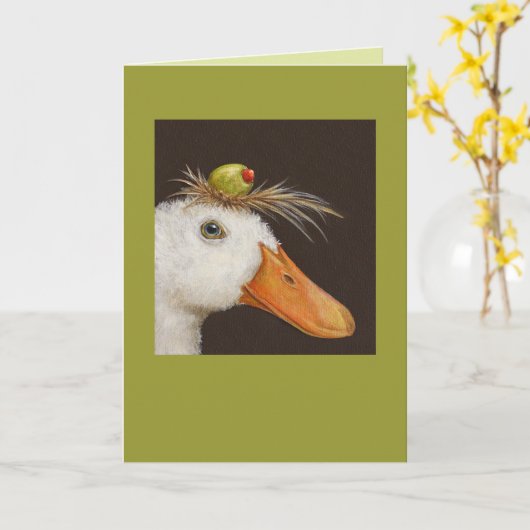 Ginny the duck card karte (Gelbe Blume)
