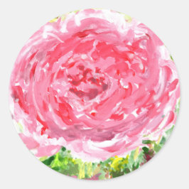 Ginormäre Rose-Aufkleber Runder Aufkleber