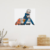 Ginormica Susan Murphy von Monsters vs. Aliens Poster (Küche)