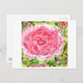 Ginormische Rose Postkarte (Vorne/Hinten)