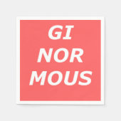 GINORMOUS Paper Napkins Serviette (Vorderseite)