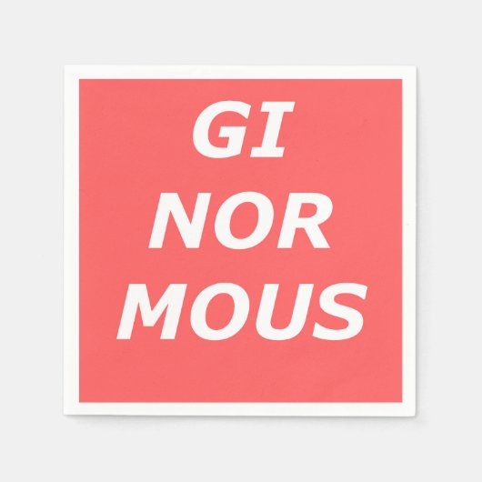 GINORMOUS Paper Napkins Serviette (Vorderseite)