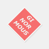 GINORMOUS Paper Napkins Serviette (Ecke)