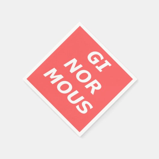 GINORMOUS Paper Napkins Serviette (Ecke)