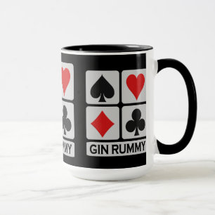 Ginrummy-Spieler-Tasse - wählen Sie Art u. Farbe Tasse