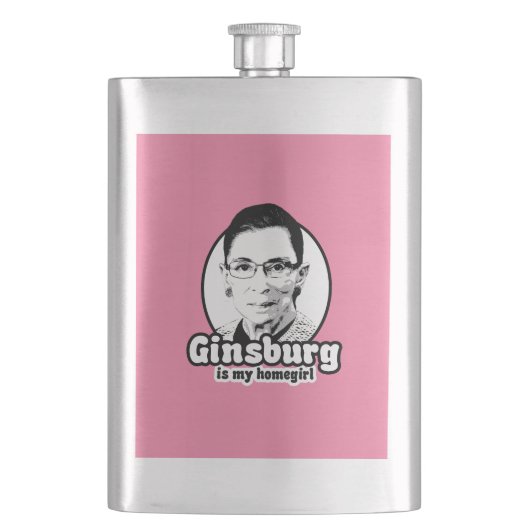 Ginsburg ist mein Homegirl Flachmann (Vorderseite)