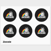 Ginsburg Pride Runder Aufkleber (Blatt)