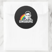 Ginsburg Pride Runder Aufkleber (Tasche)