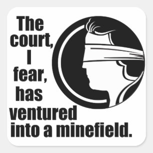 Ginsburg Zitat Quadratischer Aufkleber