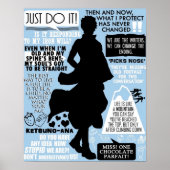 Gintama Sakata Gintoki Quotes Poster (Vorne)