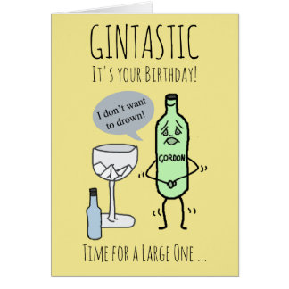 Gin Tonic Karten Zazzle.de
