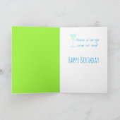 Gintastic Personalisiert Happy Birthday Age Karte (Innenseite)