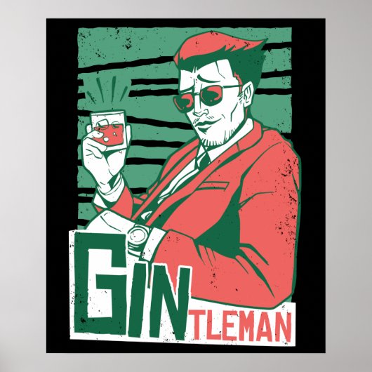 Gintleman Gin Lovers Poster (Vorne)