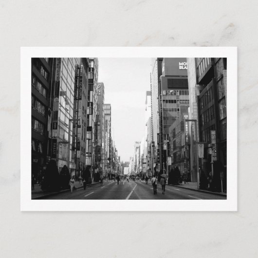 Ginza Chuo-dori: Tokio Postkarte (Vorderseite)