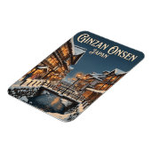 Ginzan Onsen Japan Magnet (Linke Seite)