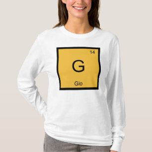Gio Name Chemie Element Periodensystem T-Shirt