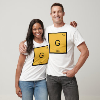 Gio Name Chemistry Element Periodic Table T-Shirt