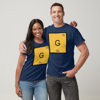 Gio Name Chemistry Element Periodic Table T-Shirt
