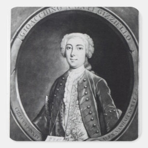 Gioacchino Conti, "Gizziello", Quadratischer Aufkleber
