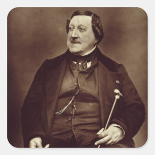 Gioacchino Rossini (1792-1868) von 'Galerie Conte Quadratischer Aufkleber