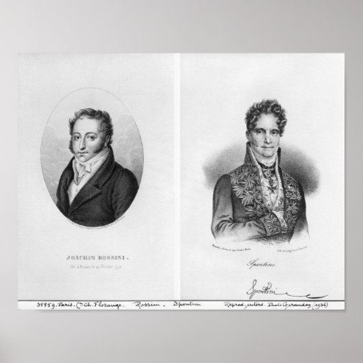 Gioacchino Rossini Gaspare Poster (Vorne)
