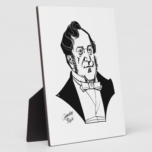 Gioachino Rossini Fotoplatte (Seite)