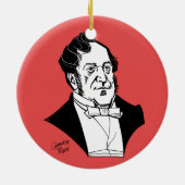 Gioachino Rossini Keramik Ornament (Hinten)