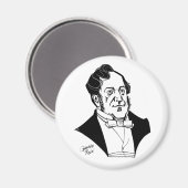 Gioachino Rossini Magnet (Vorderseite/Rückseite)