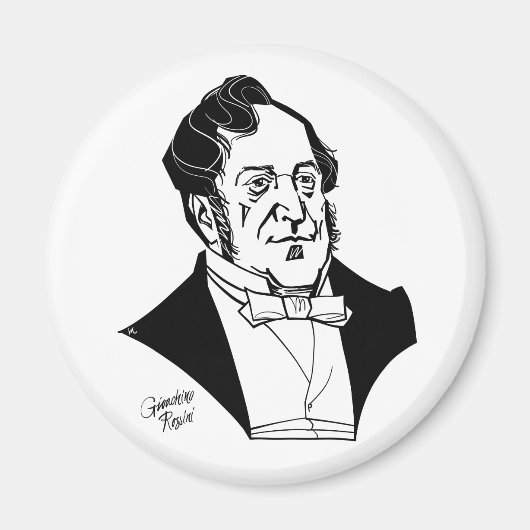 Gioachino Rossini Magnet (Vorne)