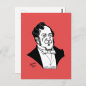 Gioachino Rossini Postkarte (Vorne/Hinten)