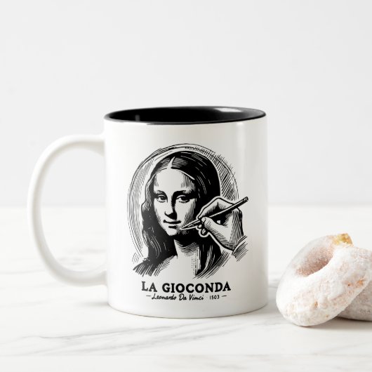 Gioconda Zweifarbige Tasse (Mit Donut)