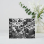 Gion Kyōto Japan Schwarz & Weiß Fotografie Postkarte (Stehend Vorderseite)