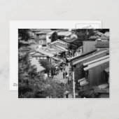 Gion Kyōto Japan Schwarz & Weiß Fotografie Postkarte (Vorne/Hinten)