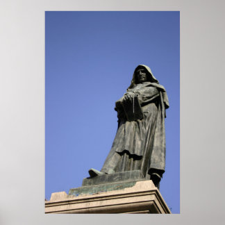 Giordano Bruno in Rom Poster