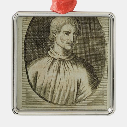 Giordano Bruno Ornament Aus Metall (Vorne)