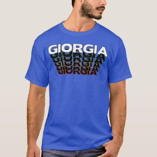 Giorgia Lustig Retro Vintage Sonnenuntergang Giorg T-Shirt
