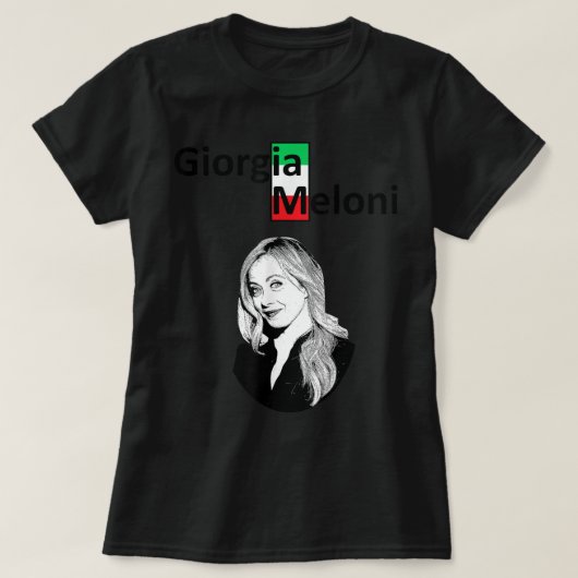 Giorgia Meloni "Brothers of Italy" T-Shirt (Design vorne)