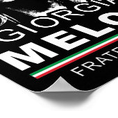 Giorgia Meloni Fratelli d'Italia Frauen Poster (Ecke)