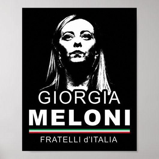 Giorgia Meloni Fratelli d'Italia Frauen Poster (Vorne)