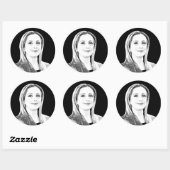 Giorgia Meloni Runder Aufkleber (Blatt)