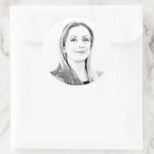 Giorgia Meloni Runder Aufkleber (Tasche)