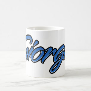 Giorgio Vorname Name blue Tasse Kaffeetasse