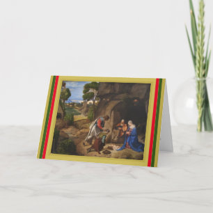 Giorgione Verehrung der Shepherds-Urlaubskarte Feiertagskarte