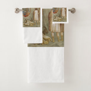 Giotto di Bondone Die Geburt Christi Fine Art Coll Badhandtuch Set