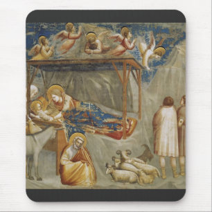 Giotto di Bondone Die Geburt Christi Fine Art Coll Mousepad