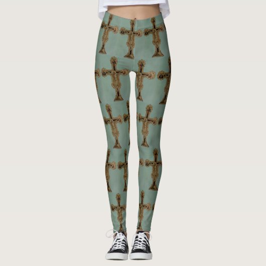 Giotto di Bondone – Kruzifix Crocifisso Scrovegni Leggings (Vorderseite)