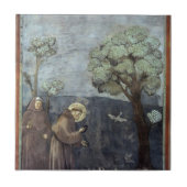 Giotto: St Francis, das zu den Vögeln predigt Fliese (Vorderseite)